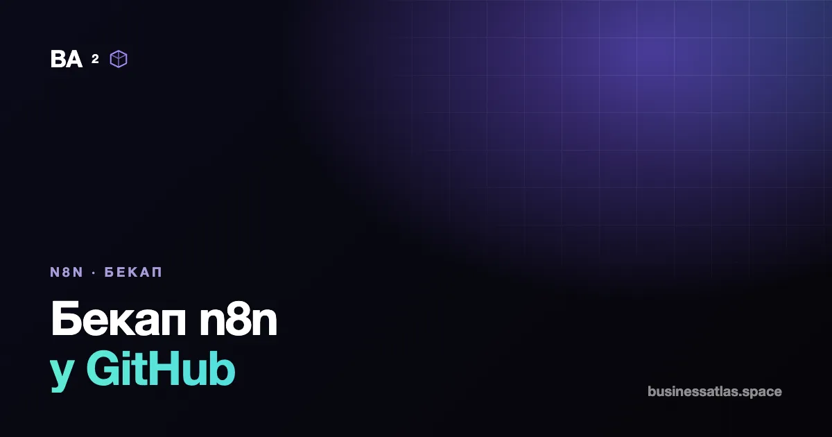 Бекап воркфлоу n8n у GitHub: розбір нашого шаблону з Telegram-командою