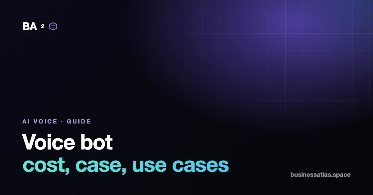 Voice bot for business: what it does, what it costs, examples